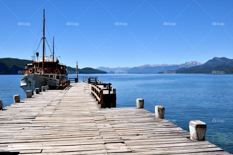 Nahuel Huapi Lake dock Argentina