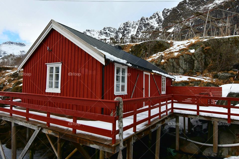 Norwegian fisherman's cabin