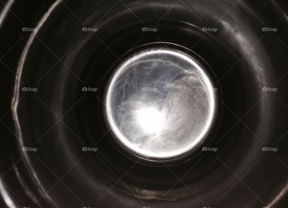 Empty mug. The reminiscence of a coffee cup