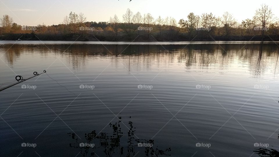 Reflection, Lake, River, Water, Dawn