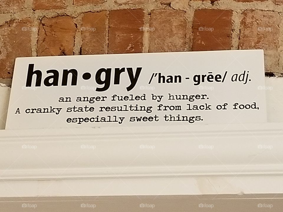 hangry sign