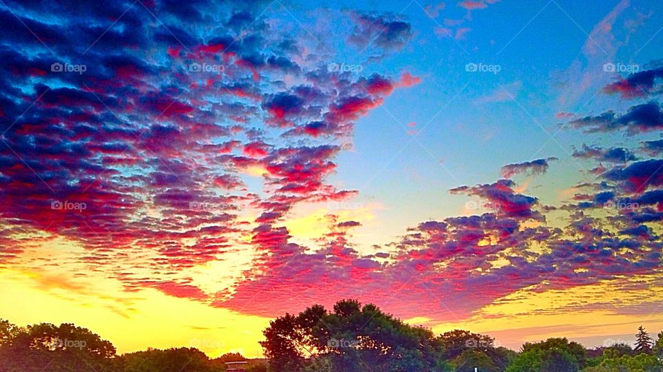 Sunrise over the rooftops 