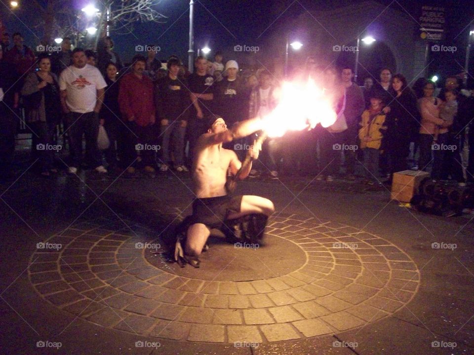 fire dancing in San Francisco