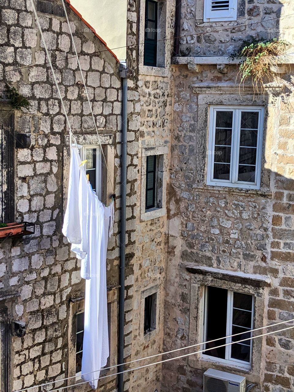 wash day in Old City Dubrovnik