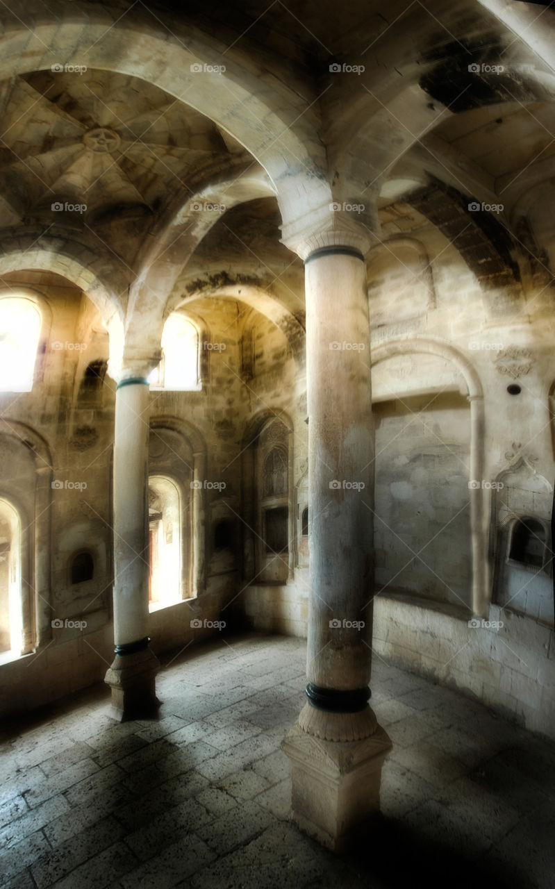 Inside of Ishak Pasha Palace