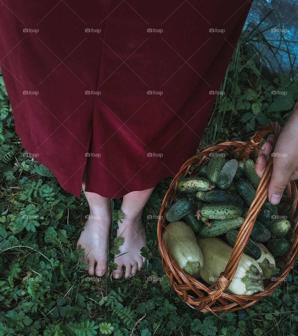Summer dress in viva magenta color