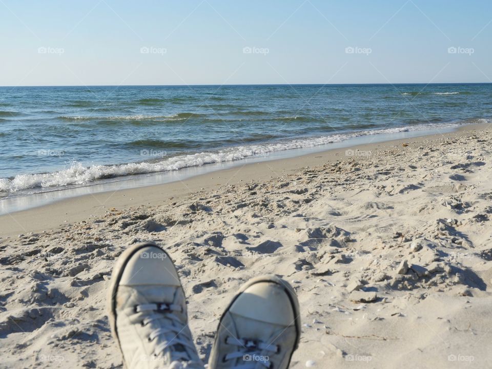 Relaxing at beach