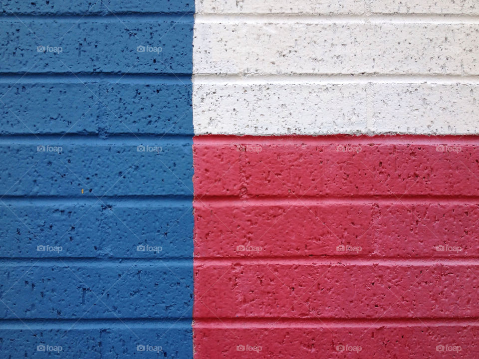 blue red white wall by malanis