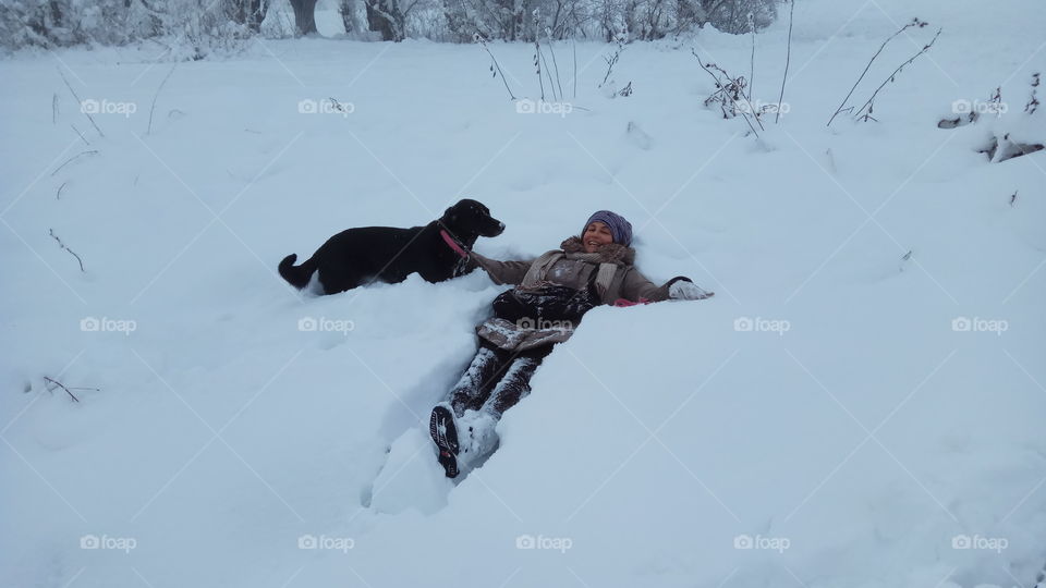 winter day with best friends