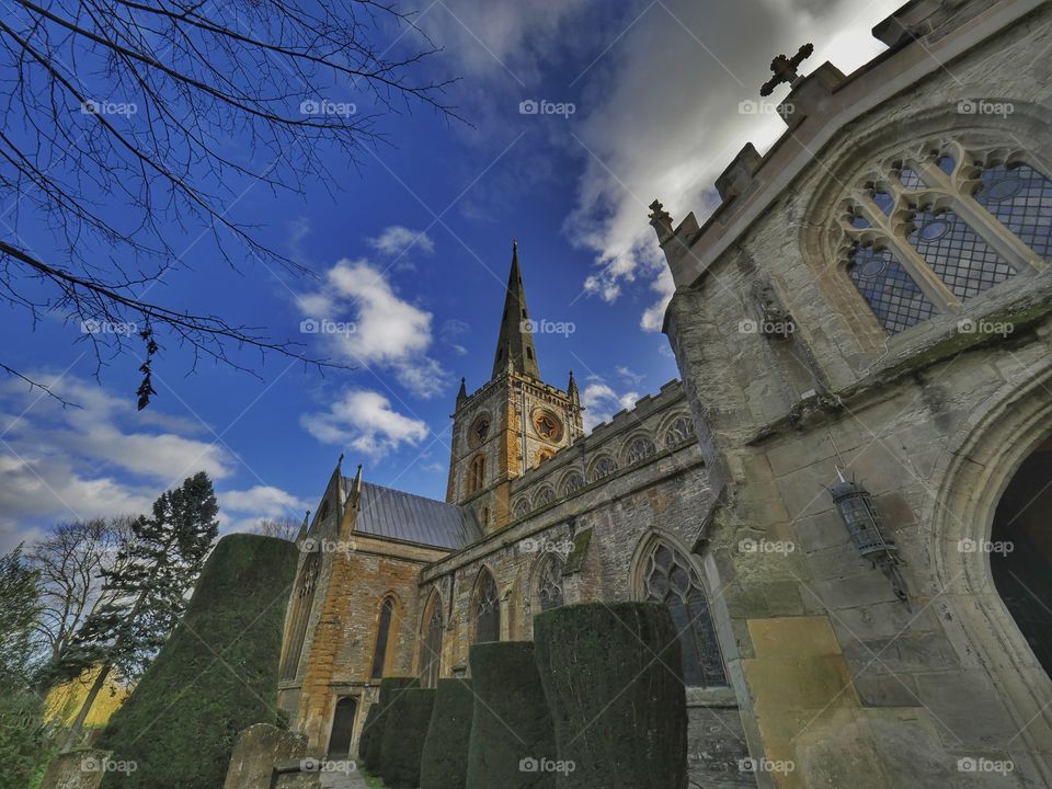 Church Shakespeare's grave- Holy Trinity Stratford upon Avon UK