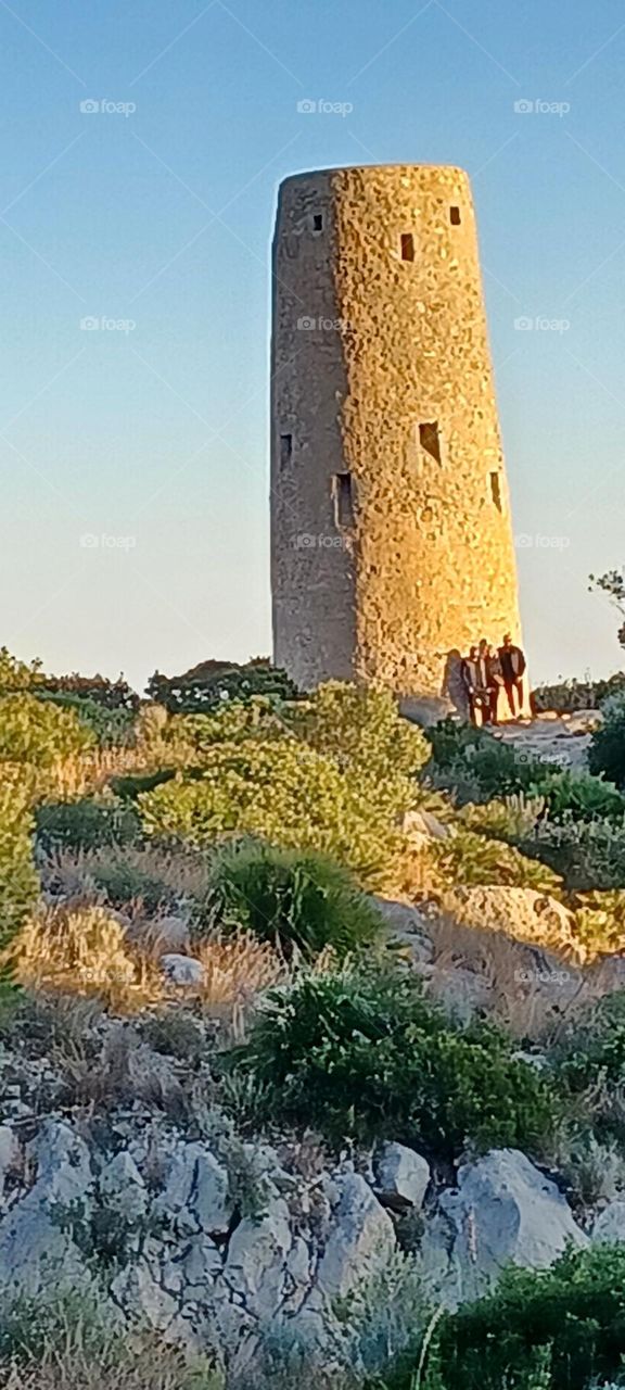atardecer en la torre