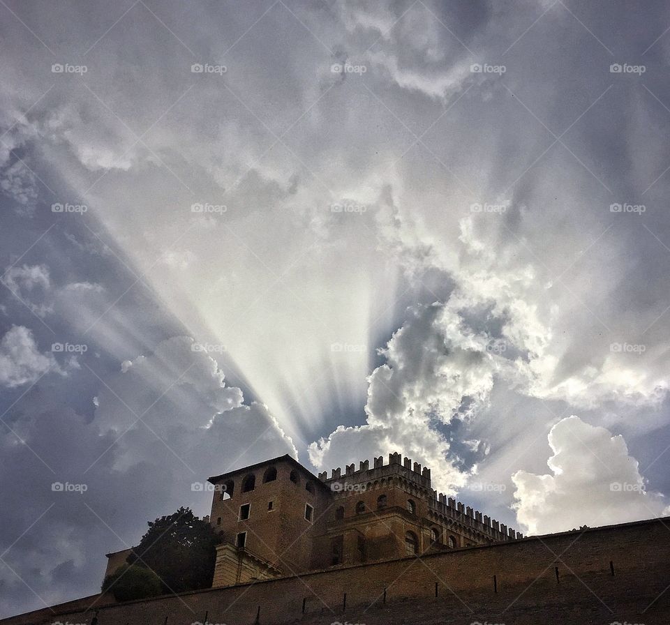 Dramatic sky above Vatican City 