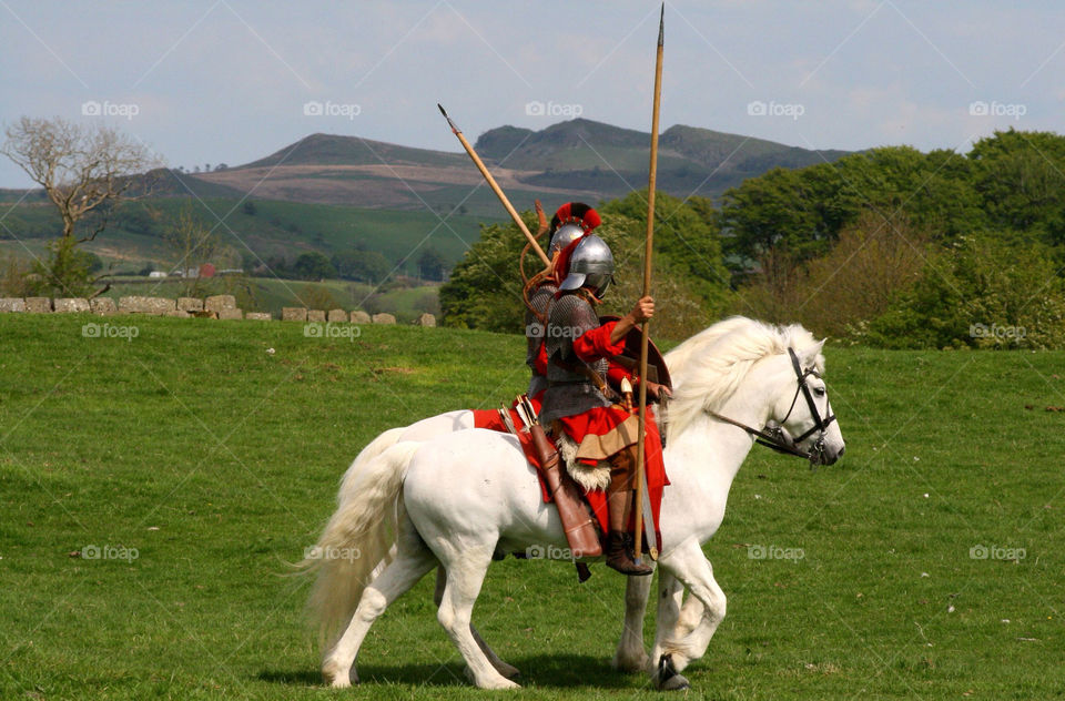 roman cavalry troops tourism helmet horse by pandahat