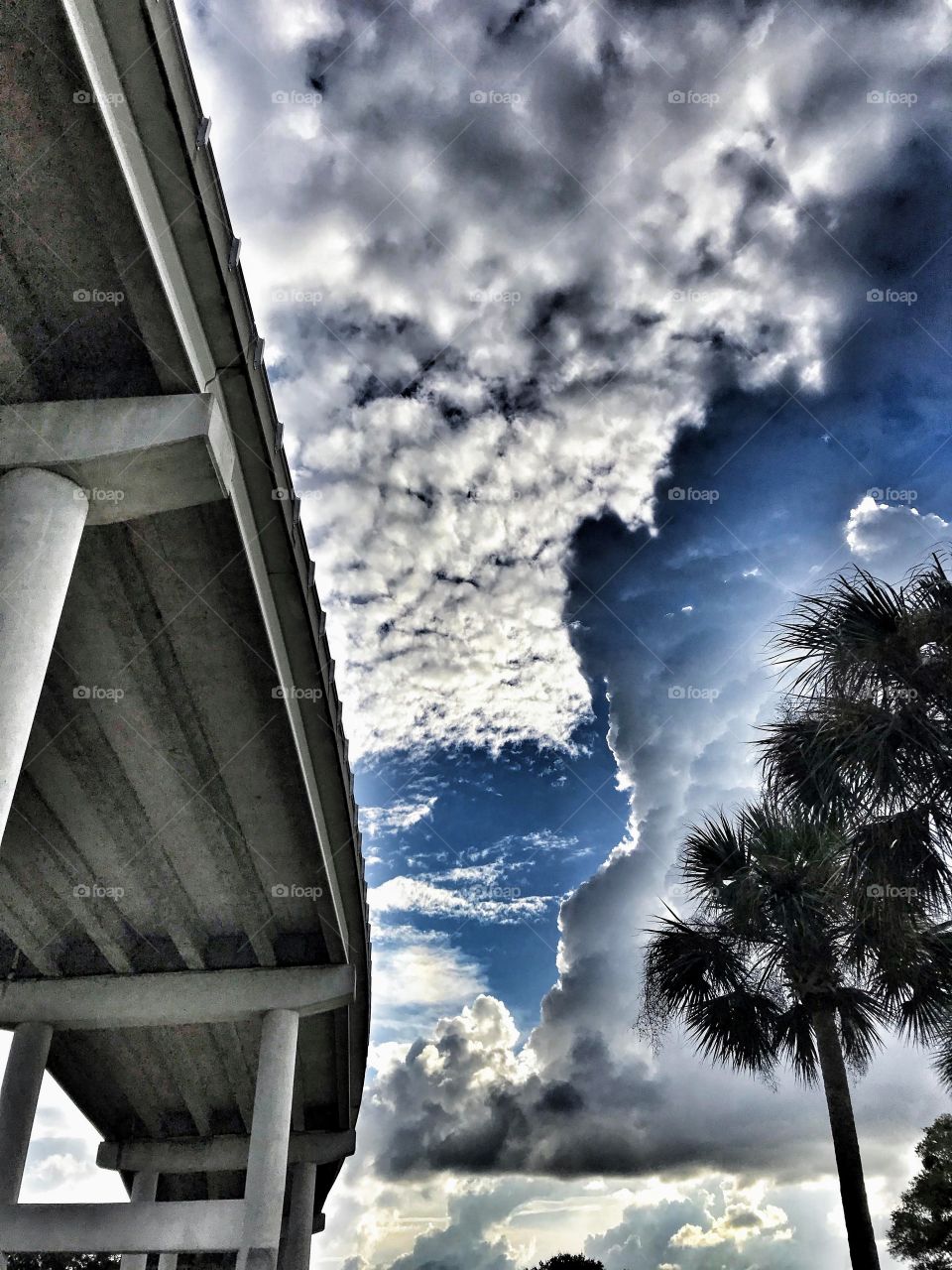 Clouds over skyway