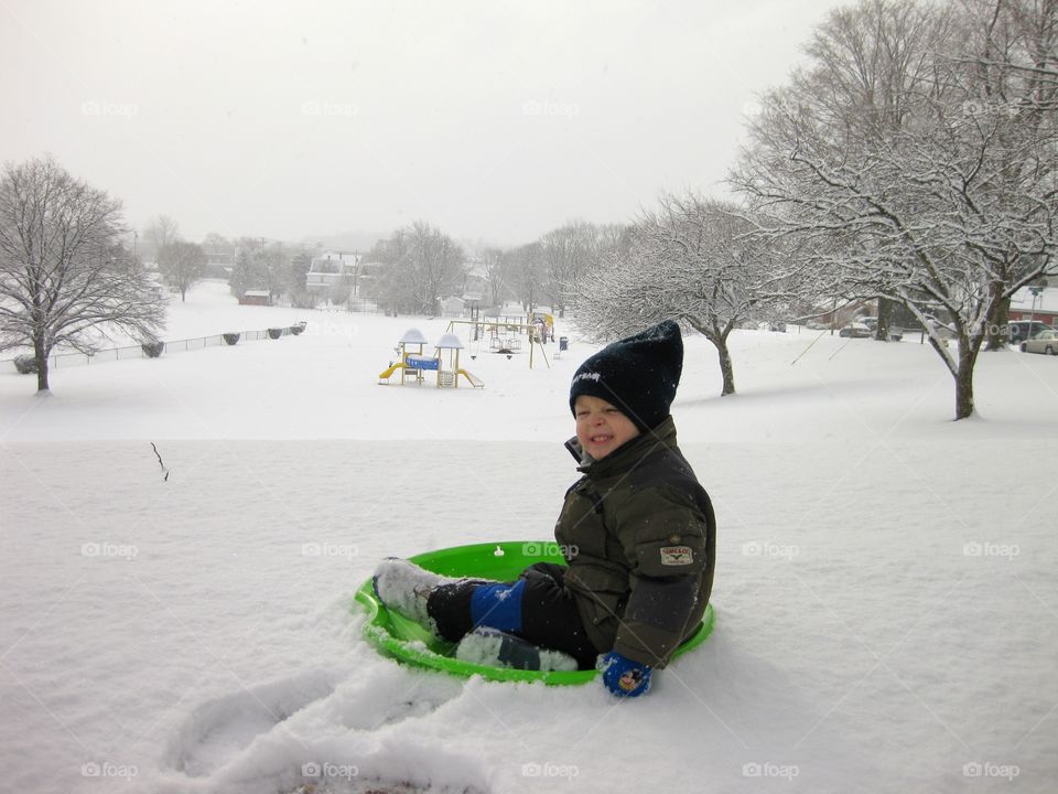 sledding fun