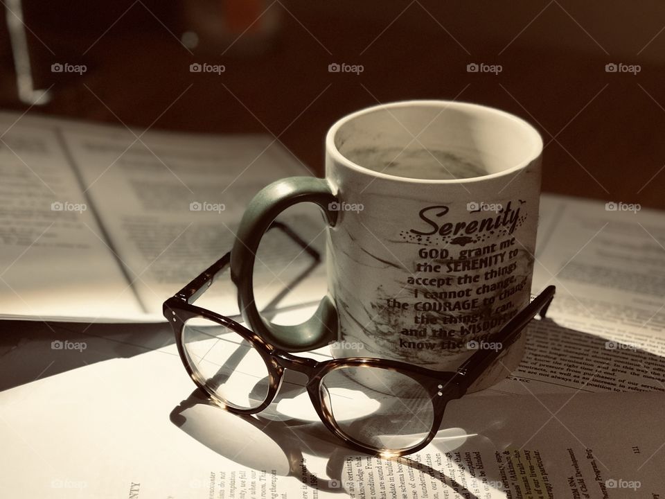 Coffee and glasses