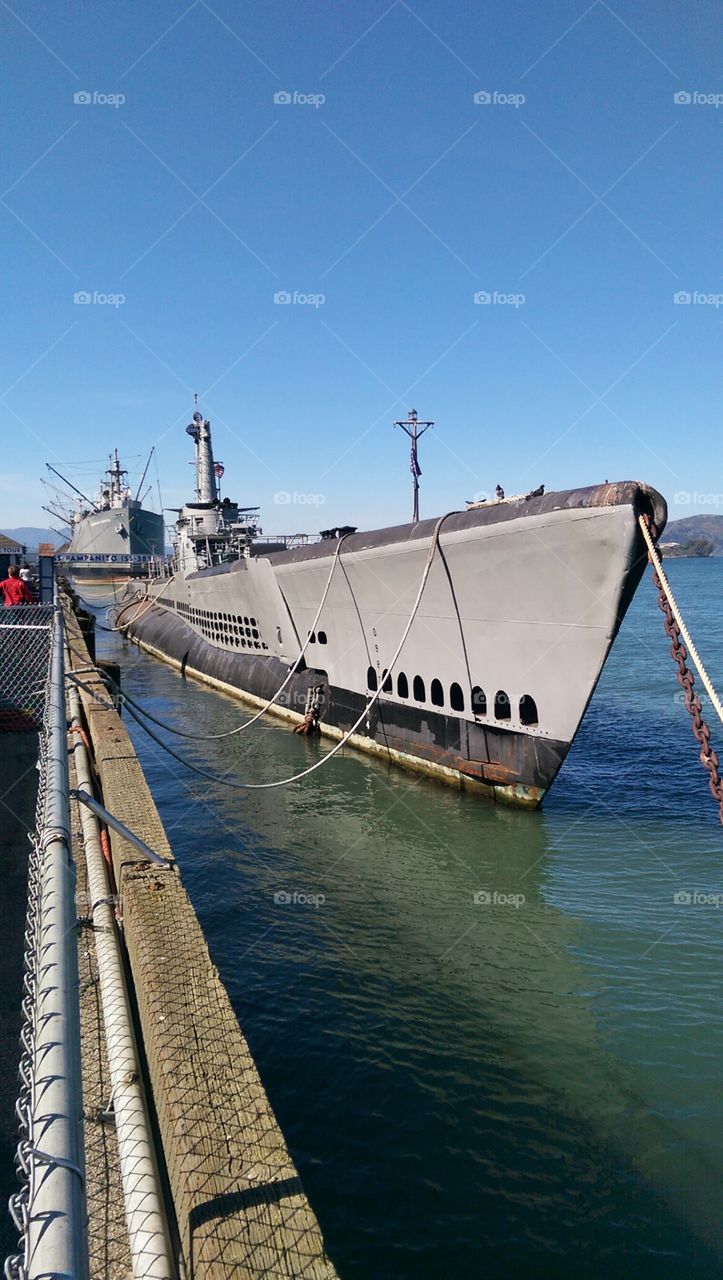 USS Pampanito. World War 2 submarine
