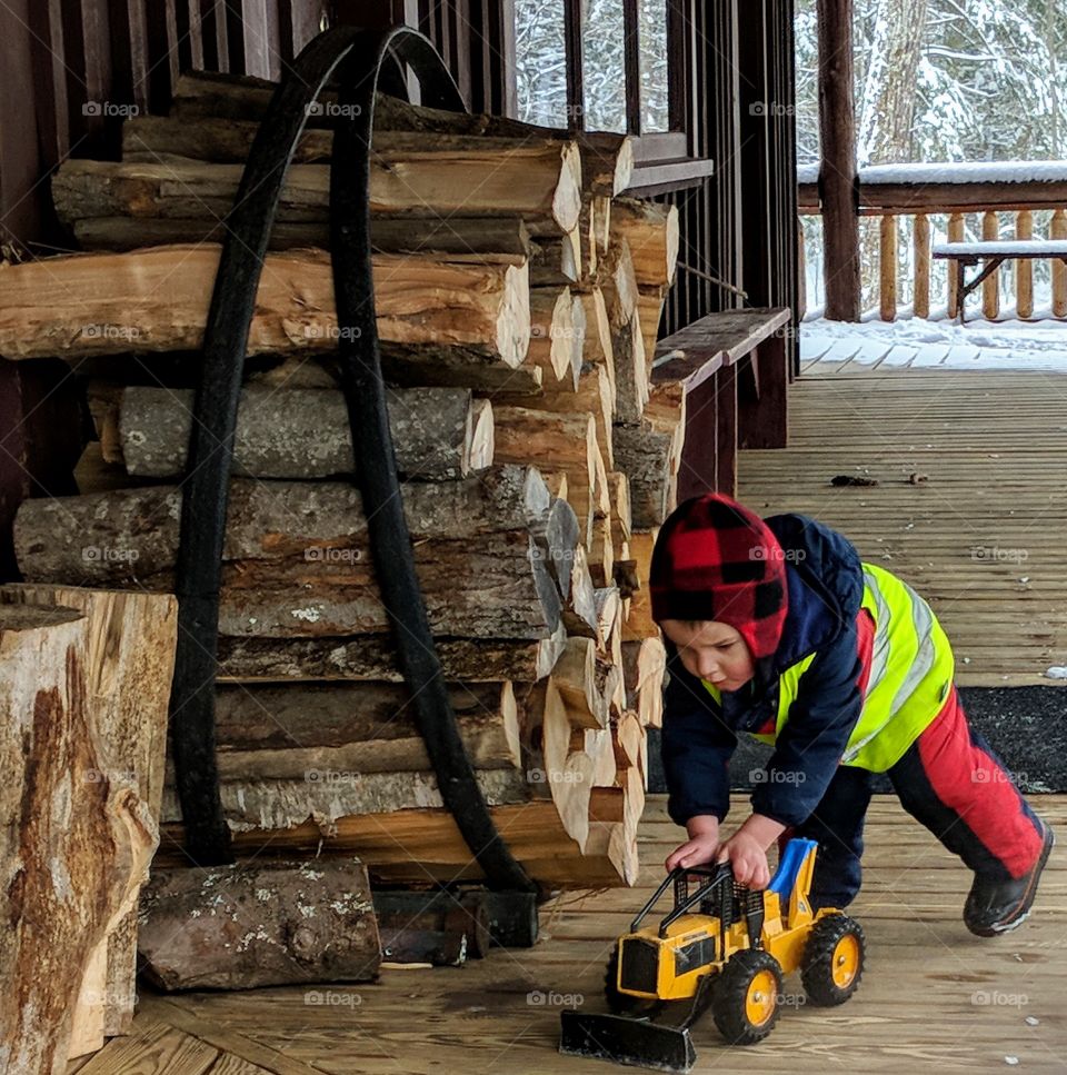 serious skidder operator