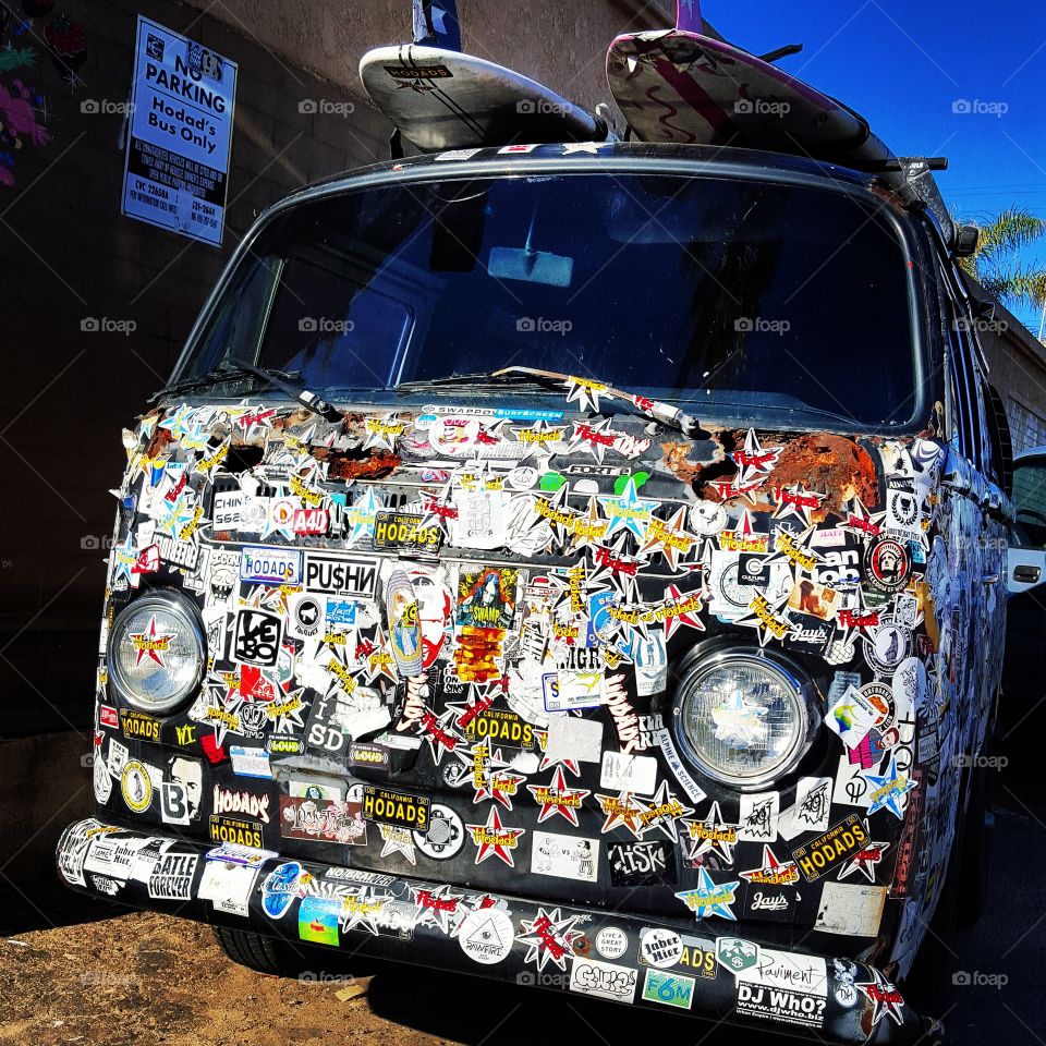 Hodad's VW Van, Hodads, OB, San Diego, CA