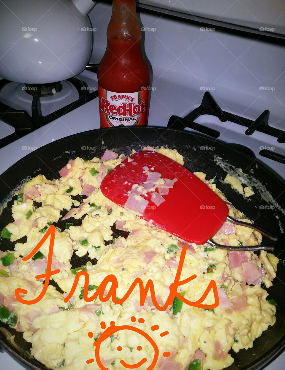 Frank's Hot Sauce in Eggs