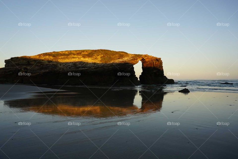 Beach#ocean#rock#reflect