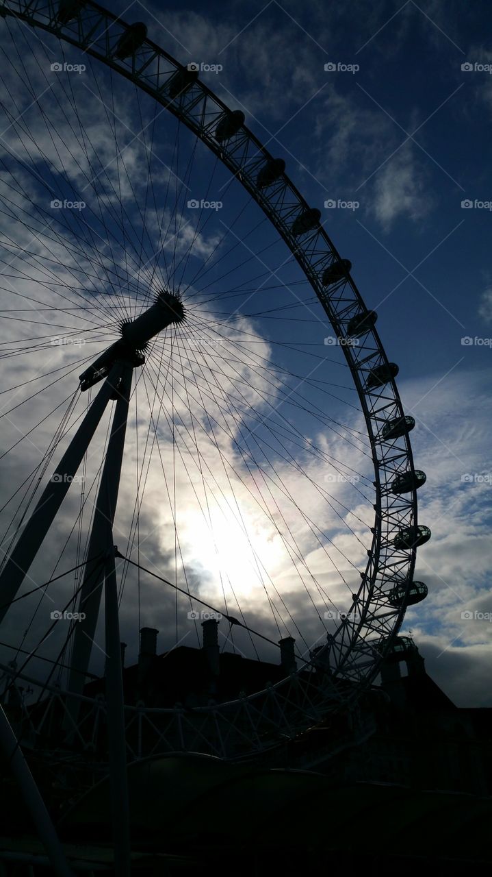 London Eye 1. Taken on the Thames