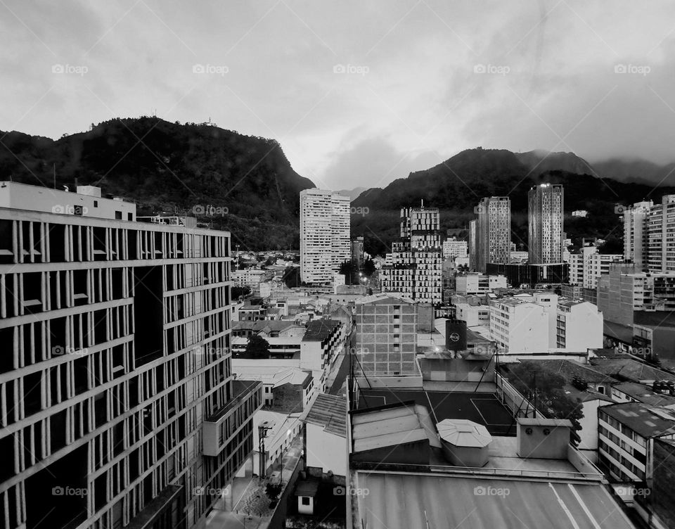 Architecture in the city some buildings 