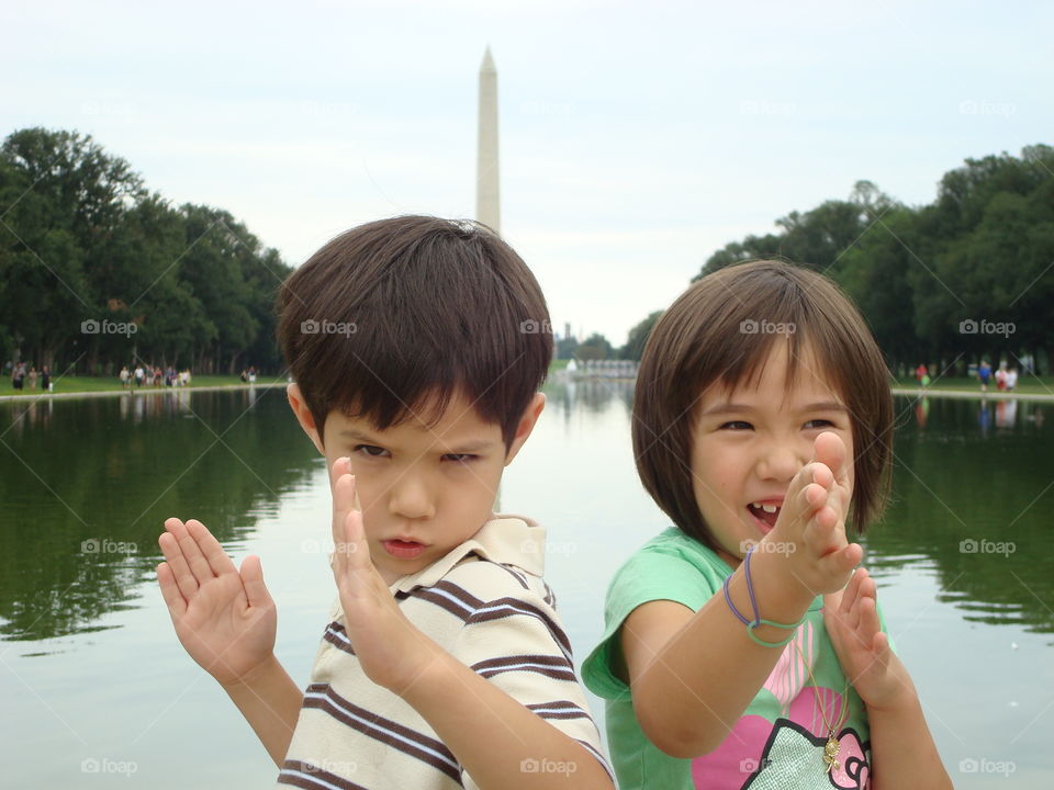 Not so secret, secret agents. hanging out in DC with a couple of "spies"