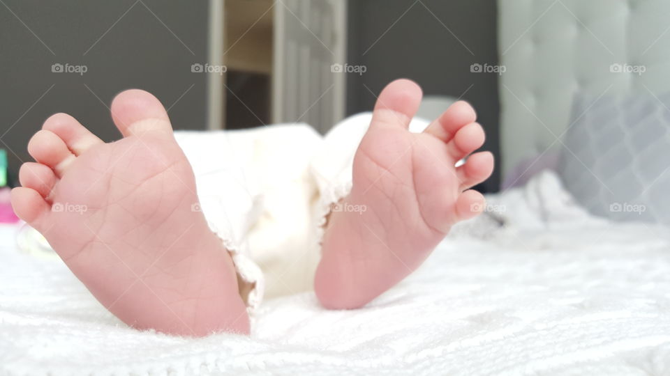 Close-up of babies foot