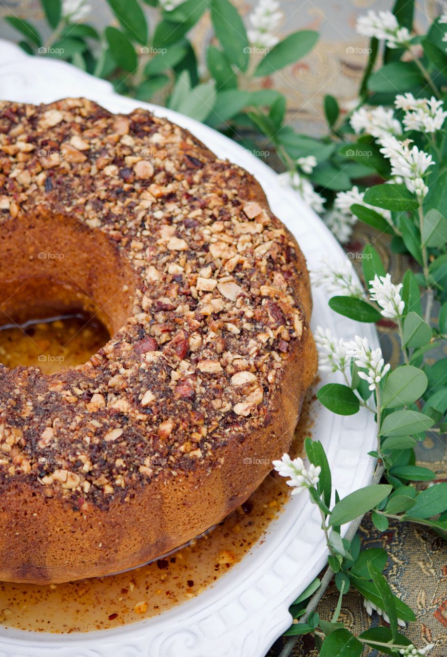 Southern style rum cake