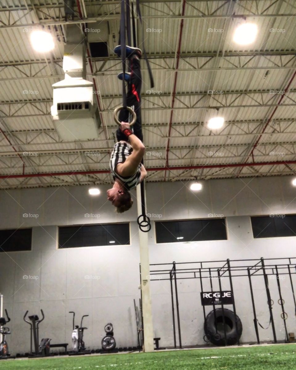 Gotta be a Spider-Man in every gym, someone has to hang upside down haha 