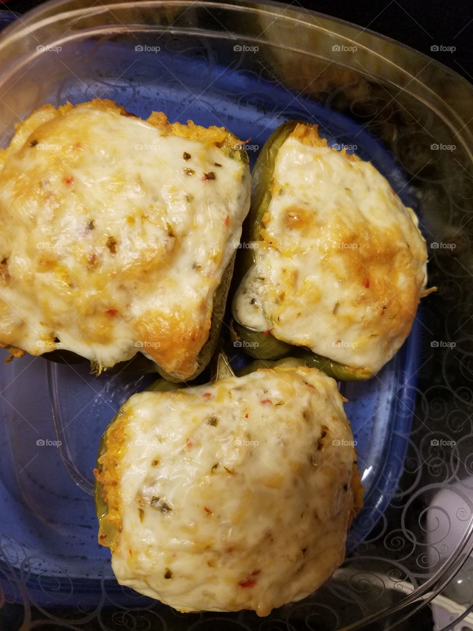 buffalo chicken stuffed peppers