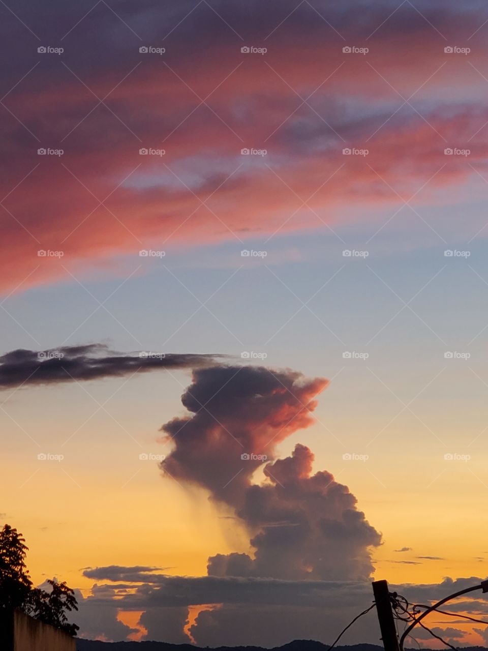 magic sunset silhouett