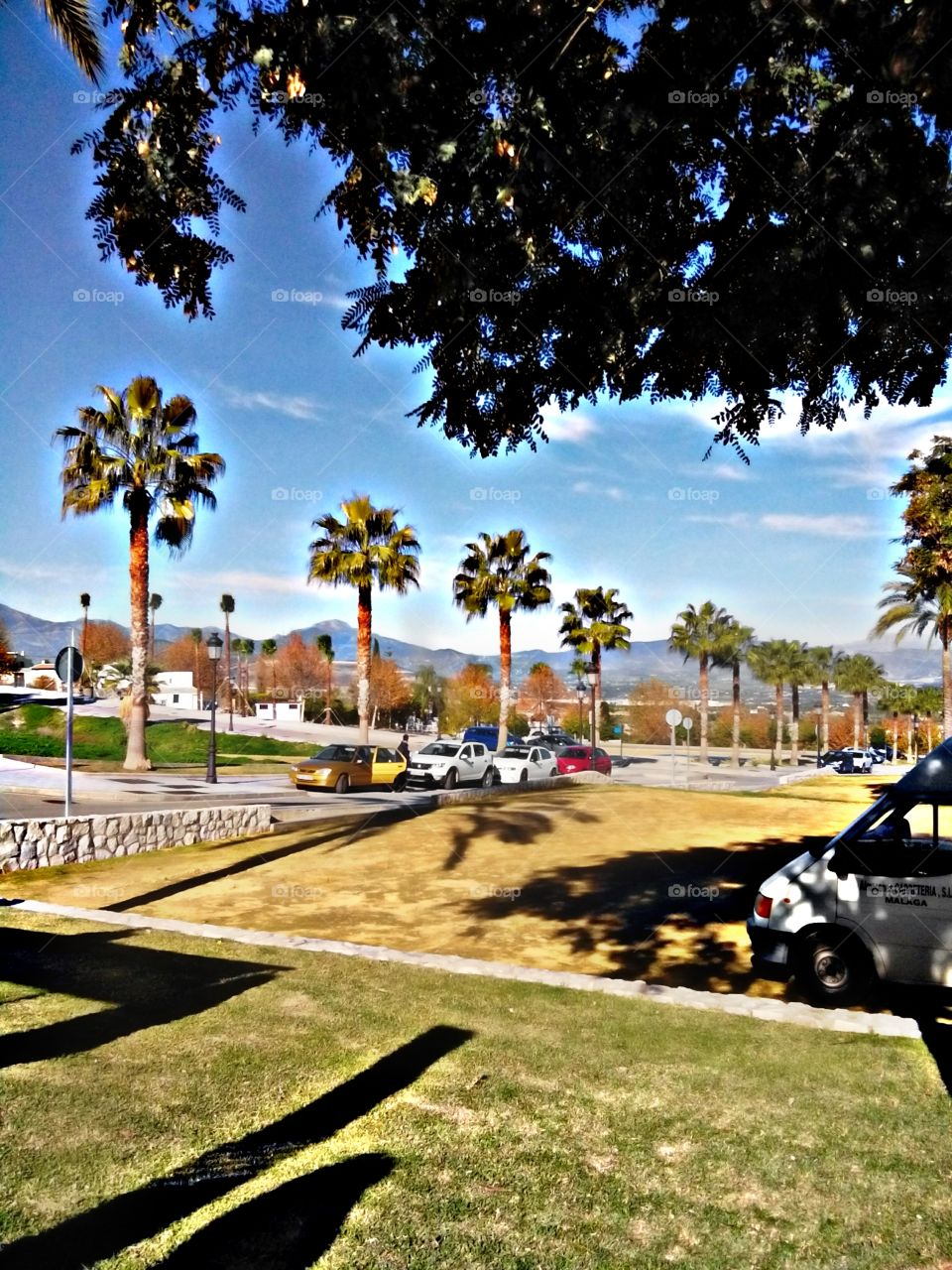 View from the market in Alhsurin el Grande. Alhaurin el Grande, Andalucia