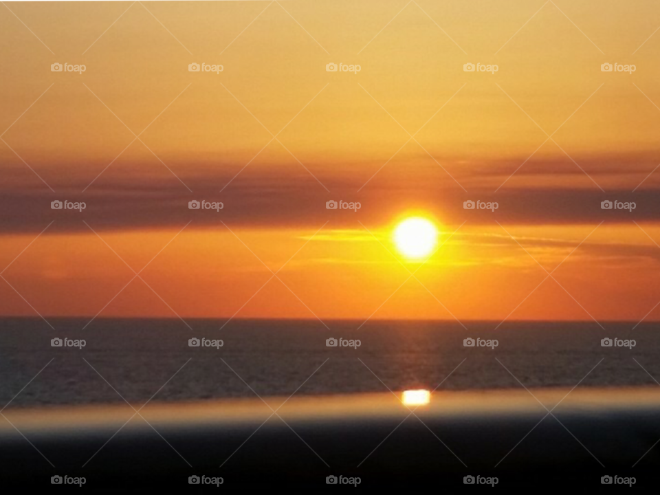 Sunset from the balcony 