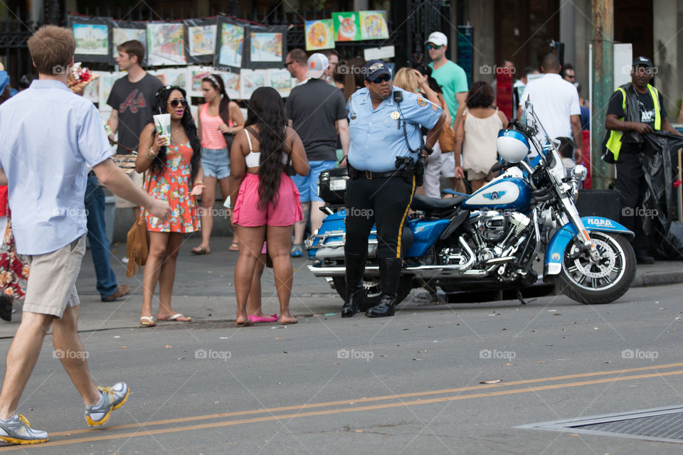 Police on the road 