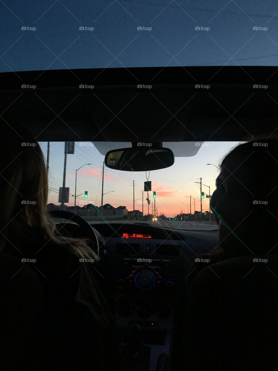 A sunset drive.