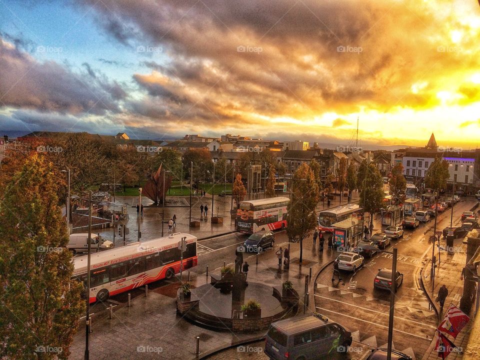 Eyre Square - Galway - Ireland, from my window. 