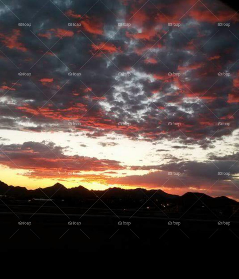 Fire Skies. Another sunset in Arizona. one of my favorite things to watch.