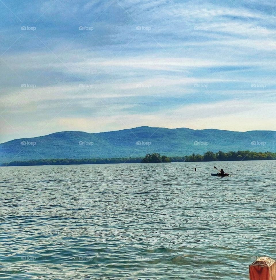 kayaker on the lake!