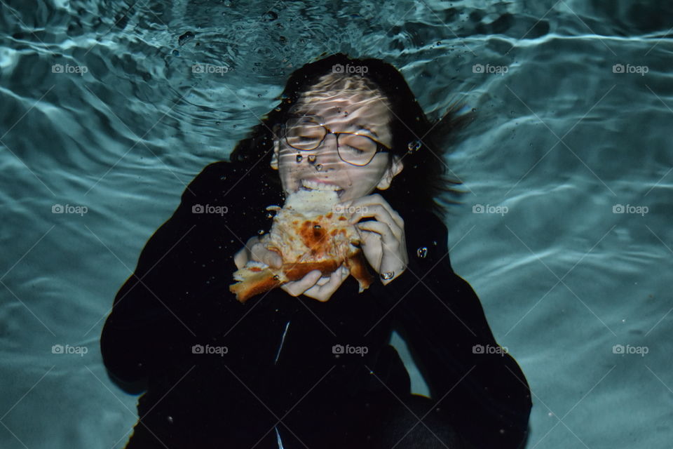 Pizza in the water