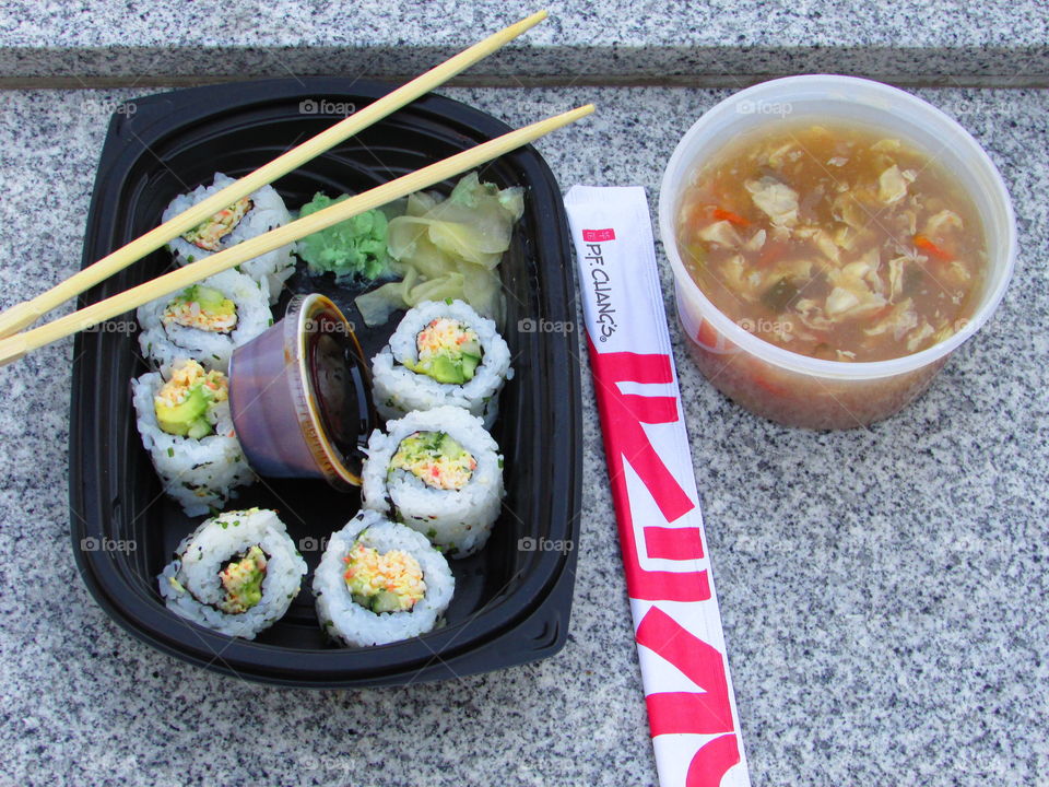 P.F. Chang's, picnic in the Capital Rose Garden in Sacramento California