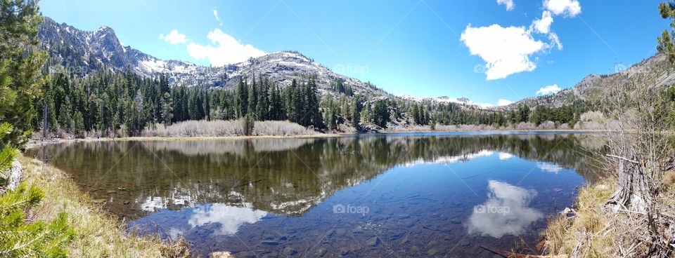 springtime reflection in the Sierras