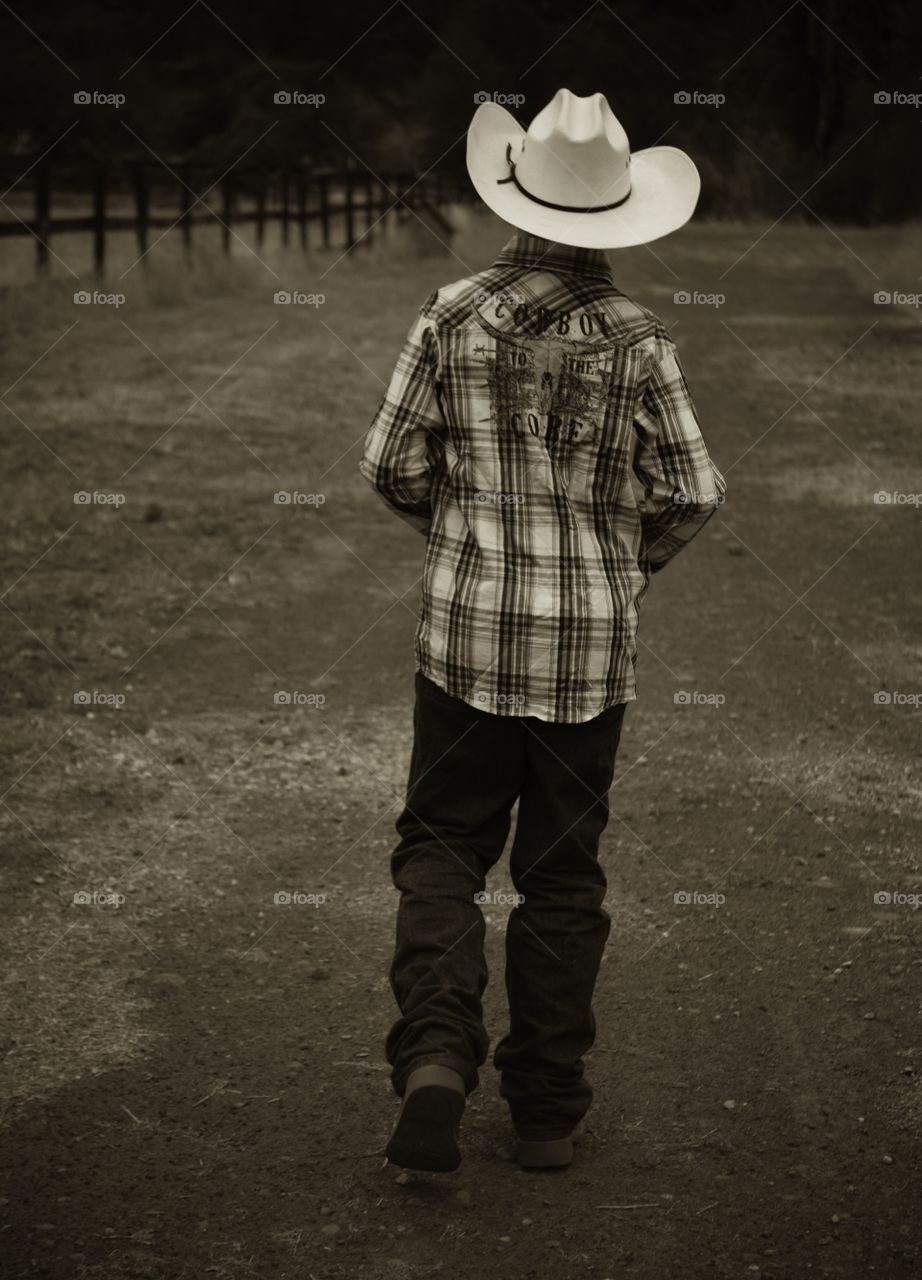 Young cowboy. Brody has a bright future ahead of him 