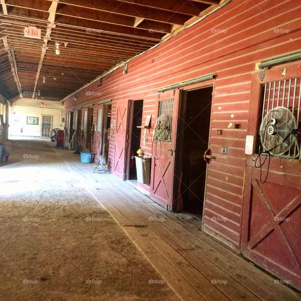 Very clean barn 