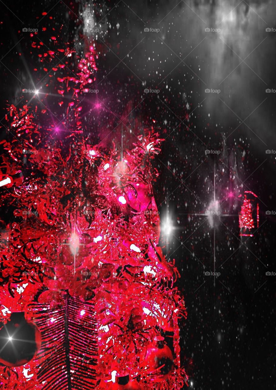 Sparkling Pink Christmas tree. Sparkling Pink Christmas tree