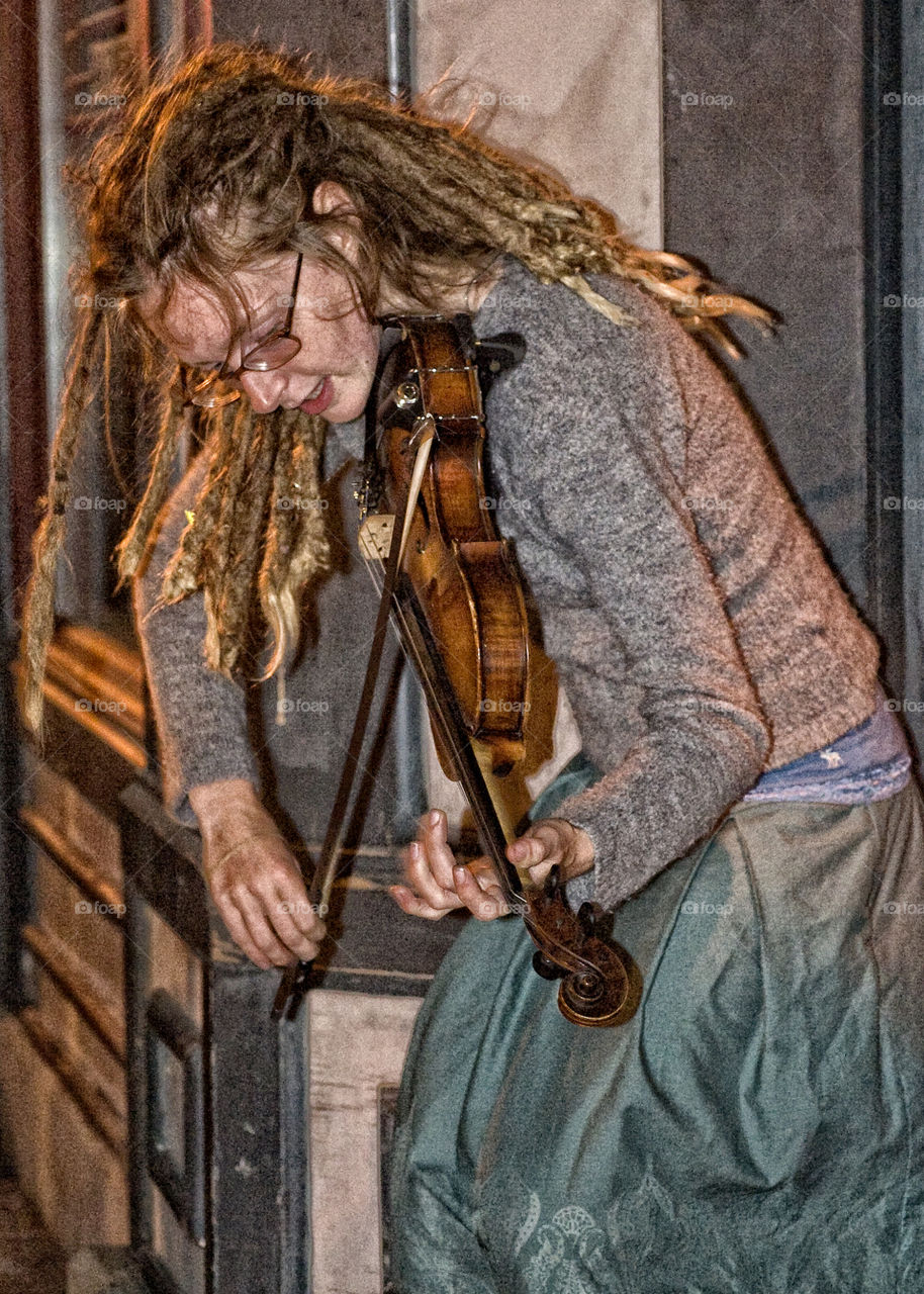 homeless street musician. Nashville