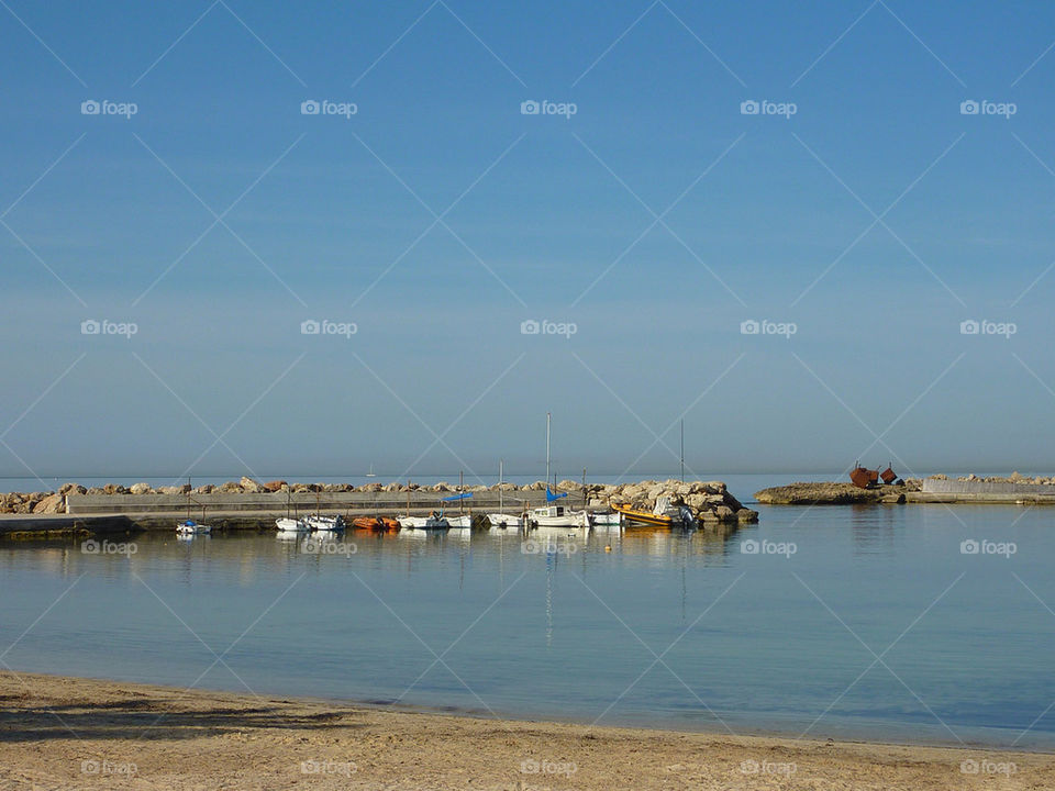 beach sky blue sommar by ingrid13