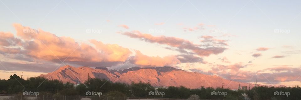 Catalina Mountain Sunset 