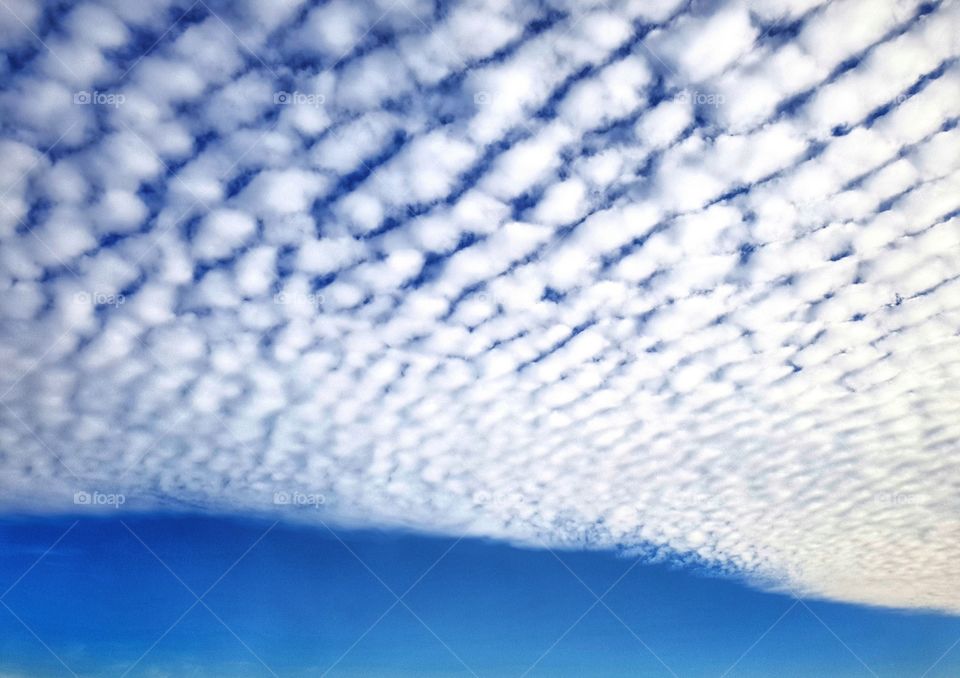 Beautiful Cloud Formations In Blue Sky, London, U.K.